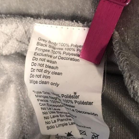 FLAPPER HALLOWEEN BLACK GRAY DRESS LARGE - Picture 8 of 9